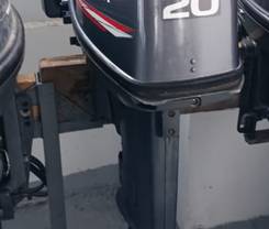 лодочный мотор YAMAHA 20 , румпель, ручной стартер+электростартер